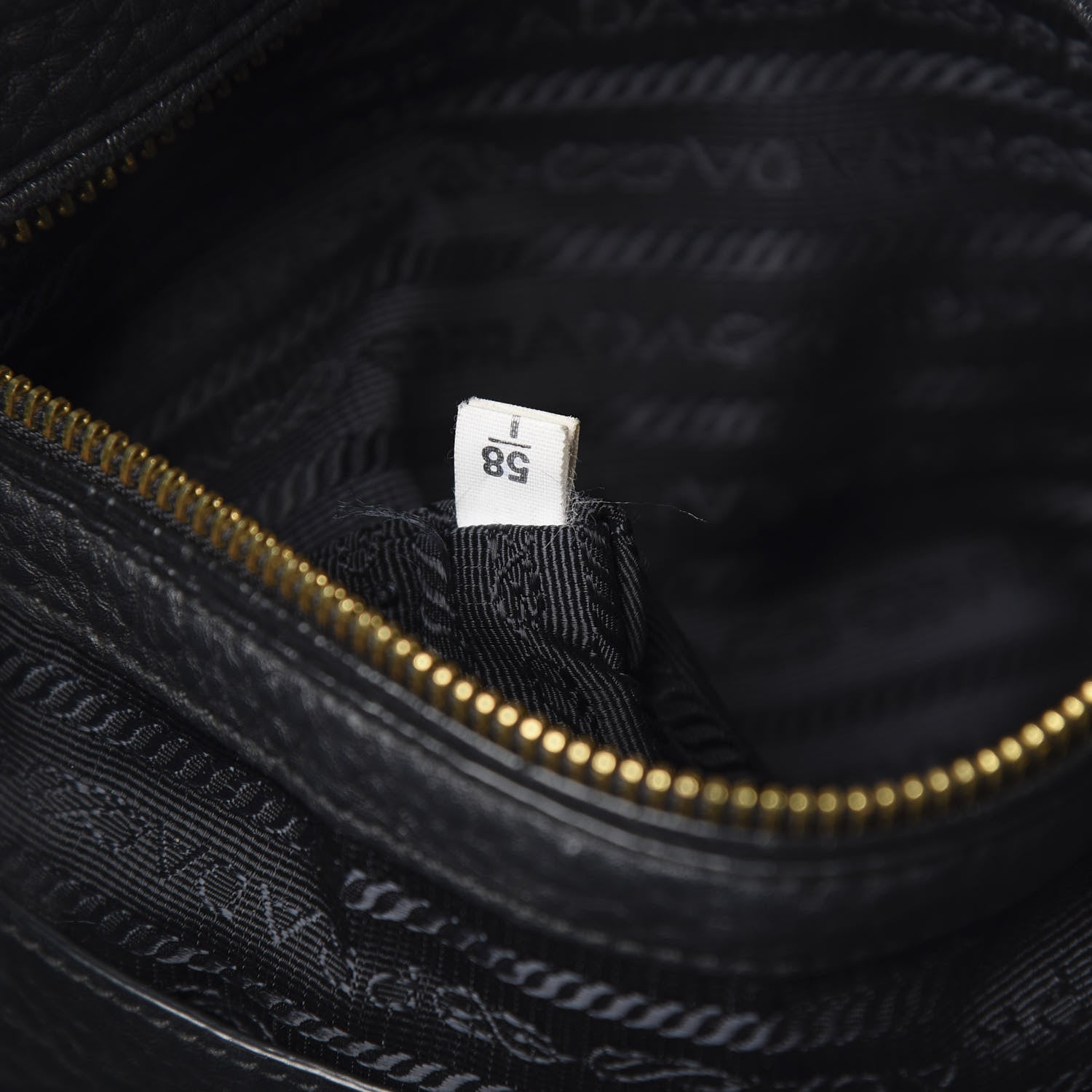 Prada Vitello Daino Side Pocket Tote Black 7 of 12