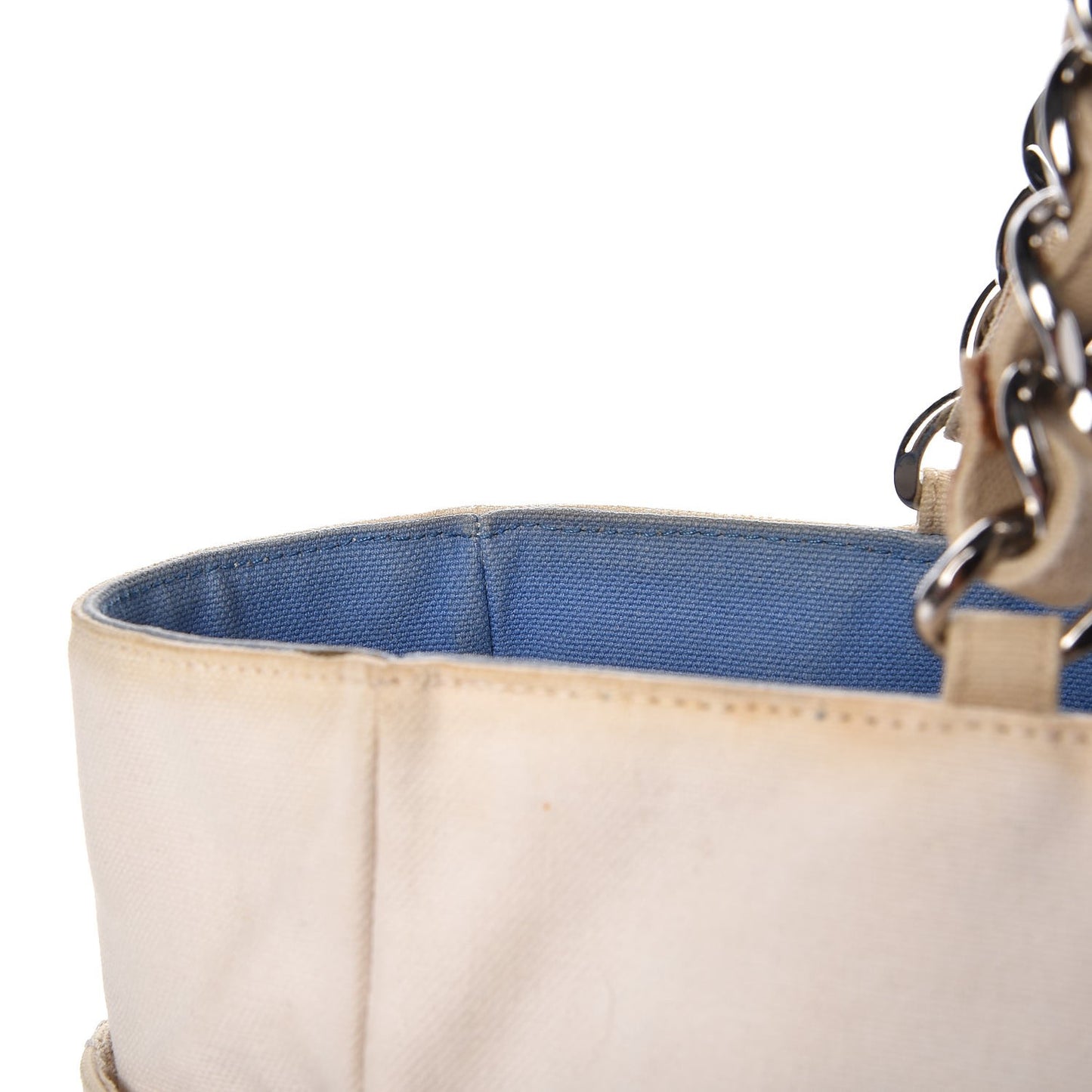 Canvas Quilted N°5 Shopping Tote Beige