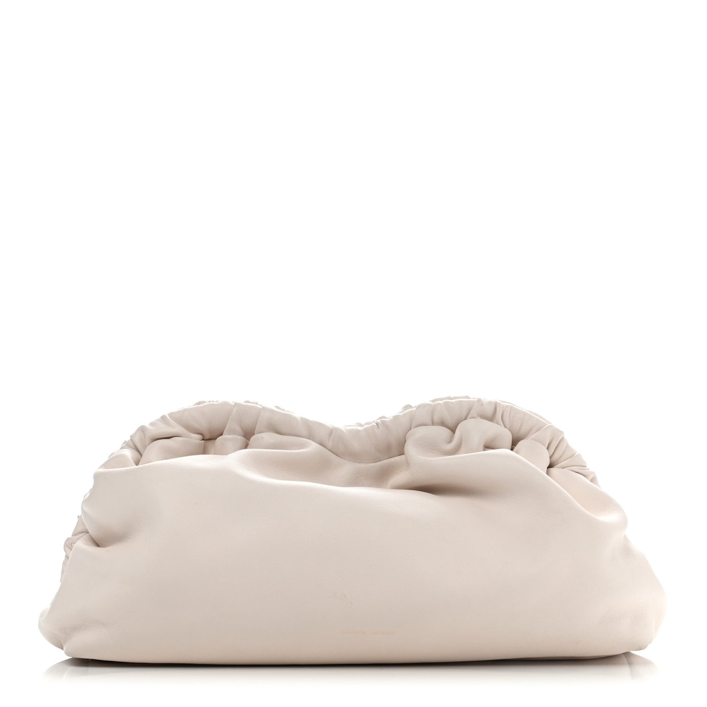 Lambskin Cloud Clutch White