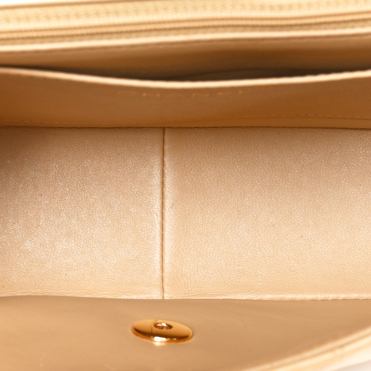 Chanel Lambskin Quilted Medium Single Flap Beige 5 of 10