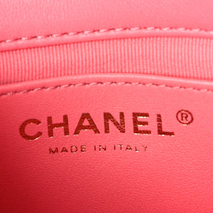 Chanel Lambskin Quilted Mini Funky Town Flap Pink 5 of 9