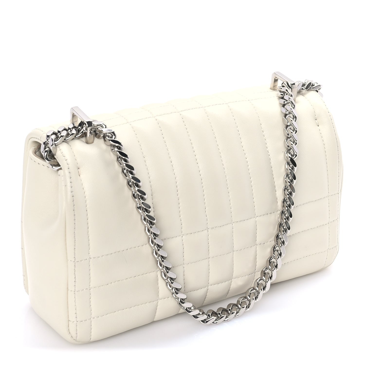 Burberry Lambskin Quilted Small Lola Bag Pale Vanilla 2 of 7