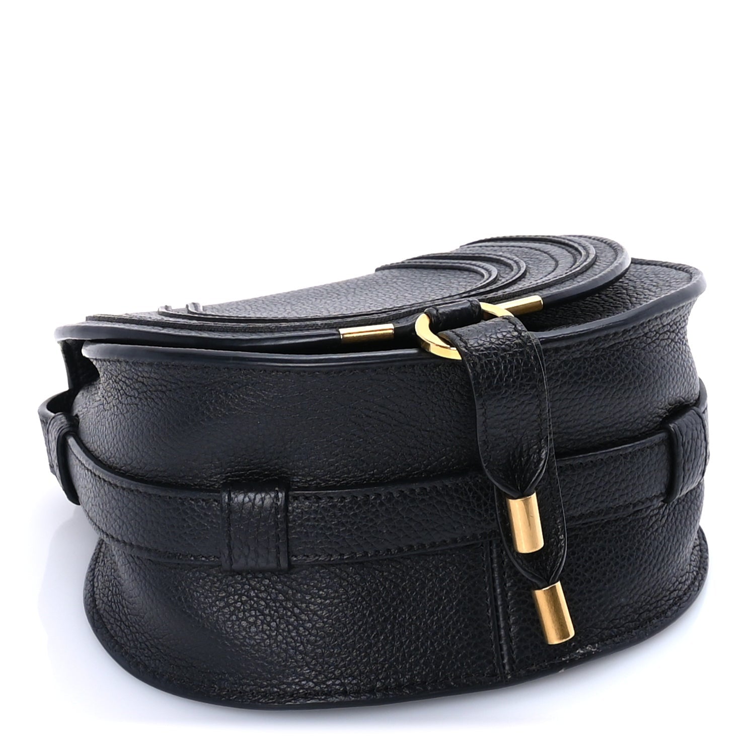 Chloe Calfskin Mini Marcie Round Crossbody Bag  Black 3 of 7