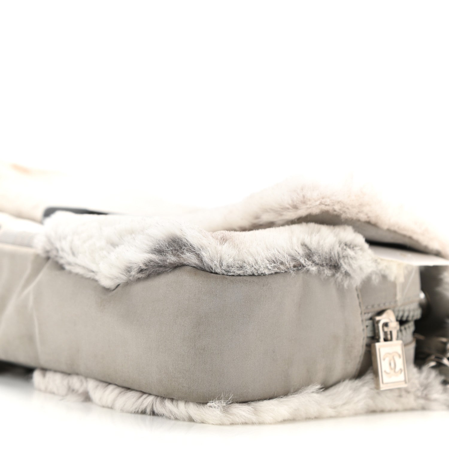 Chanel Rabbit Fur Sport Flap Grey 9 of 9