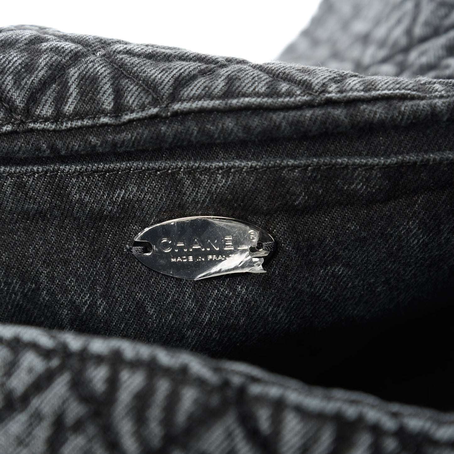 Denim Quilted Medium Denimpression XXL Flap Grey Black