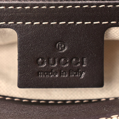 Gucci Monogram Small Lovely Heart Tote Dark Brown 5 of 9