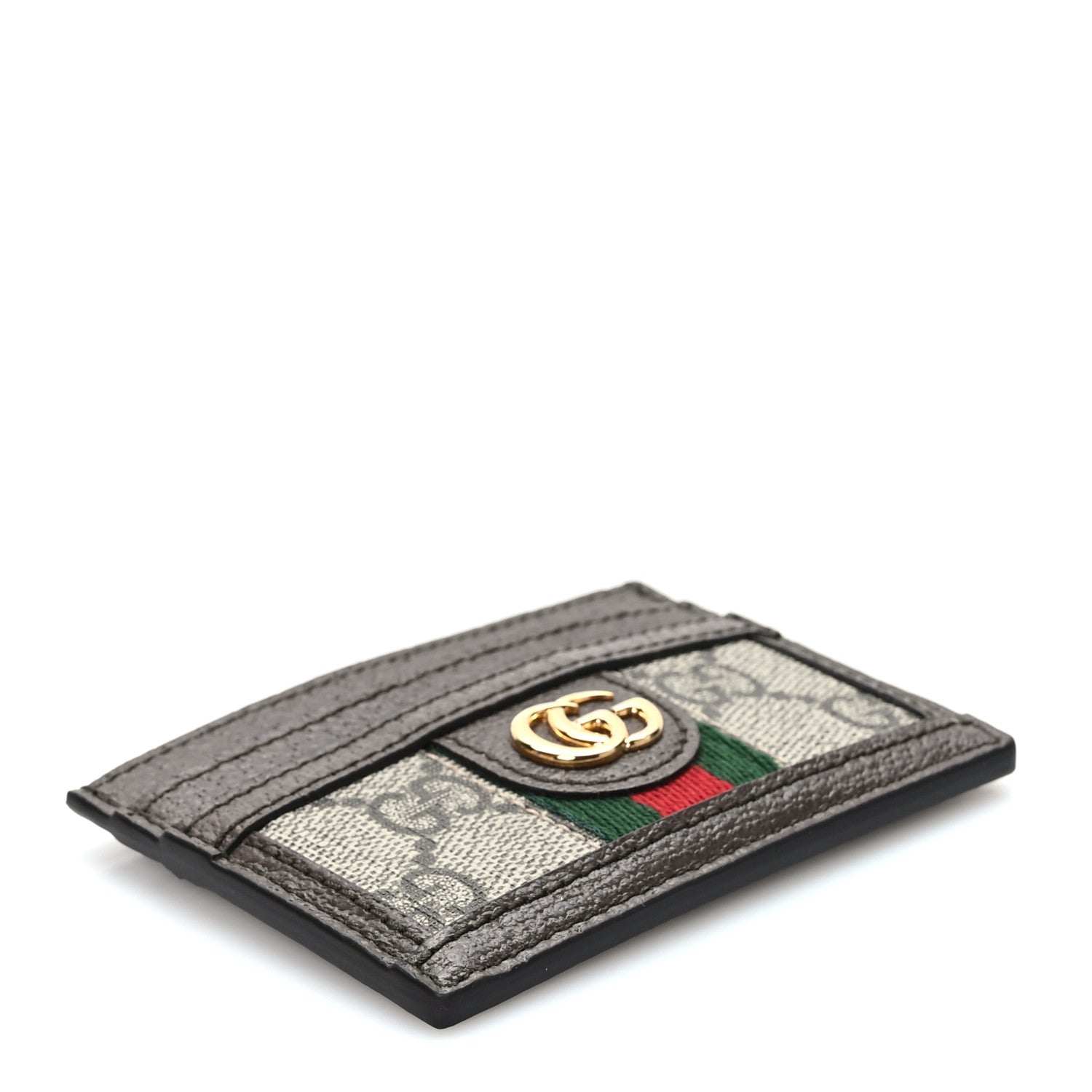 Gucci GG Supreme Monogram Ophidia Card Holder Brown 4 of 6