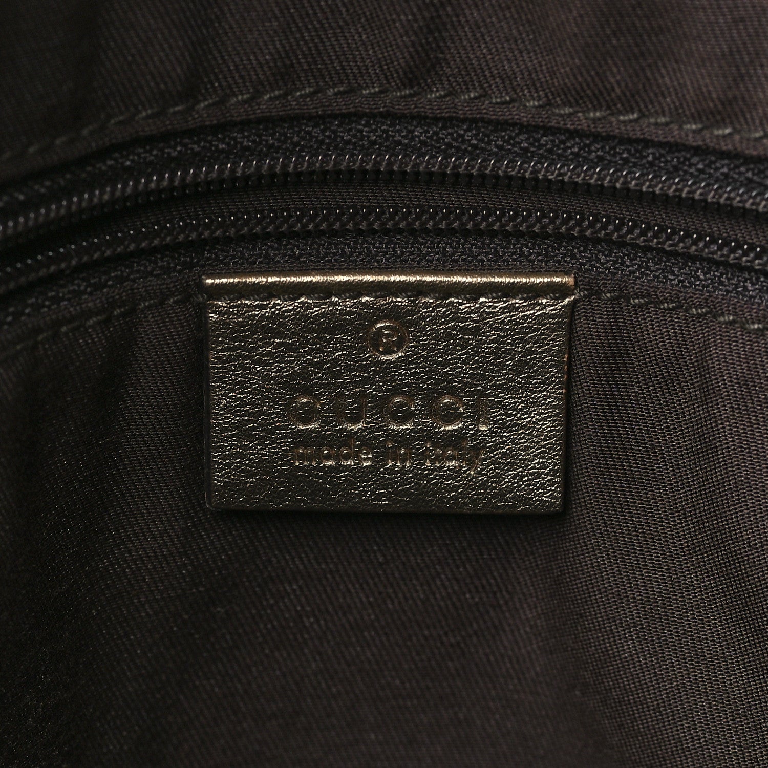 Gucci Satin Monogram Medium Abbey Tote Metallic Bronze 5 of 11