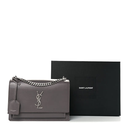 Saint Laurent Calfskin Medium Monogram Sunset Fog 13 of 13