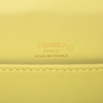 Hermes Matte Alligator Mini Sac Roulis Jaune Bourgeon 6 of 10