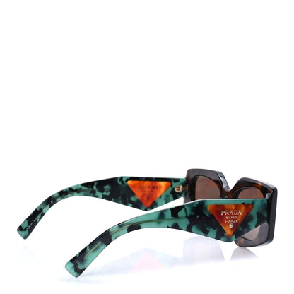 Prada Acetate Symbole Sunglasses SPR 15Y Tortoise Green 3 of 7