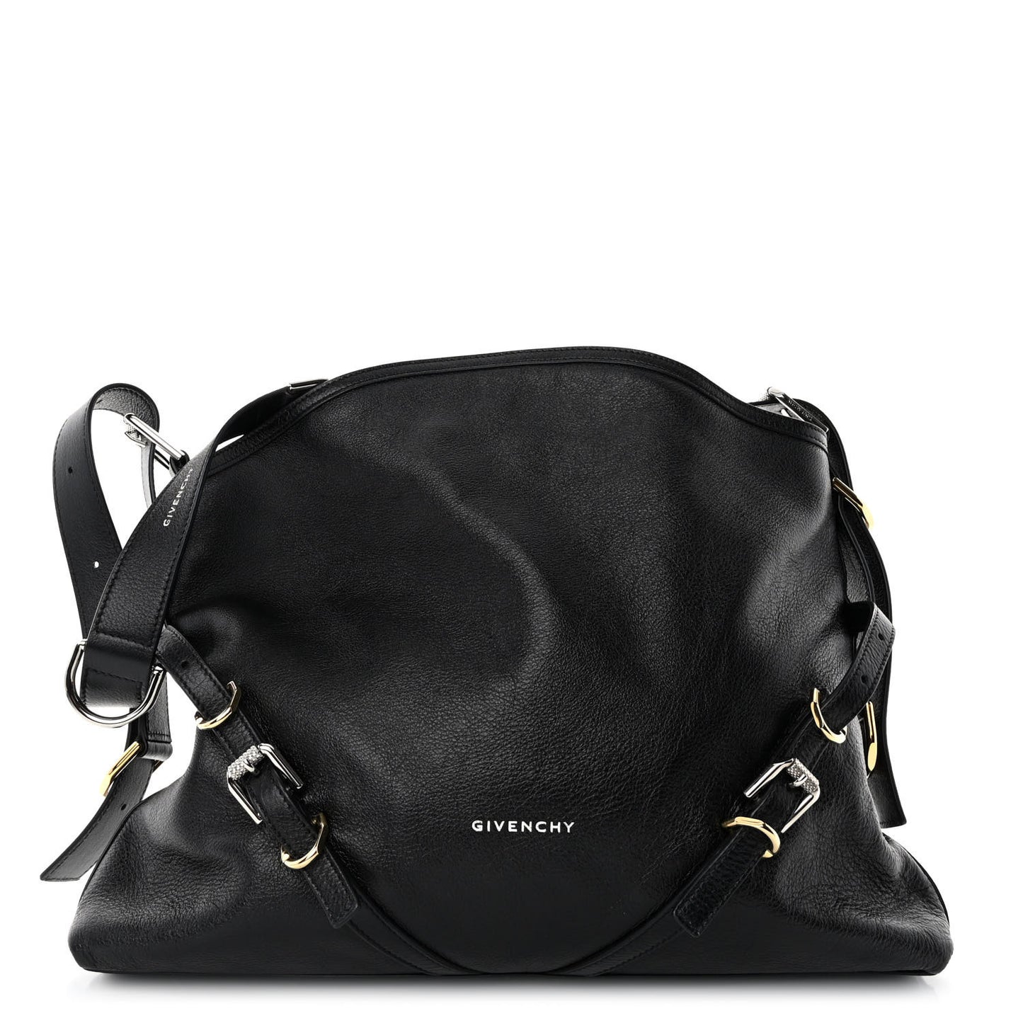 Calfskin Medium Voyou Bag Black