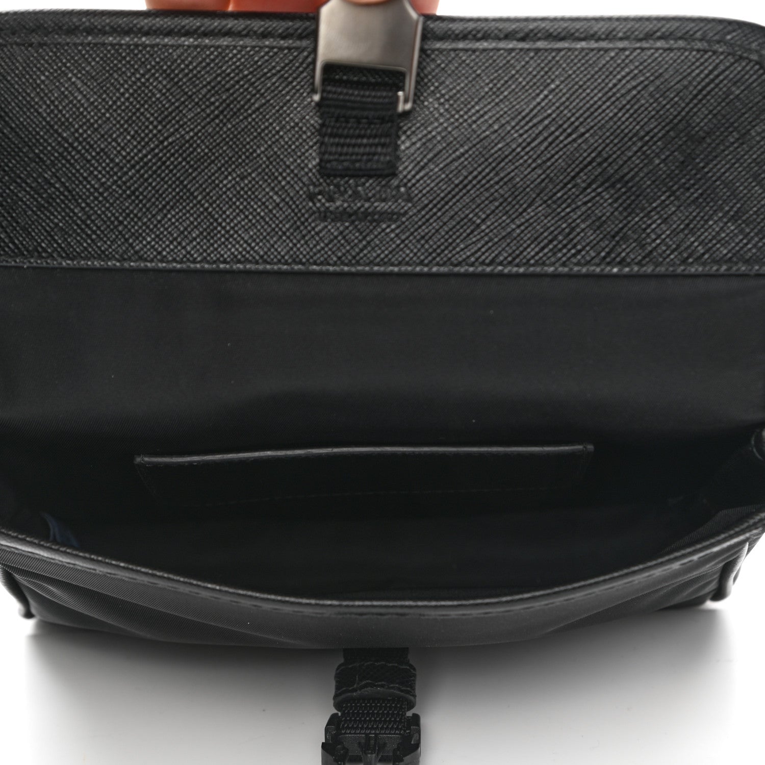 Prada Re-Nylon Saffiano Smartphone Case Crossbody Black 5 of 11