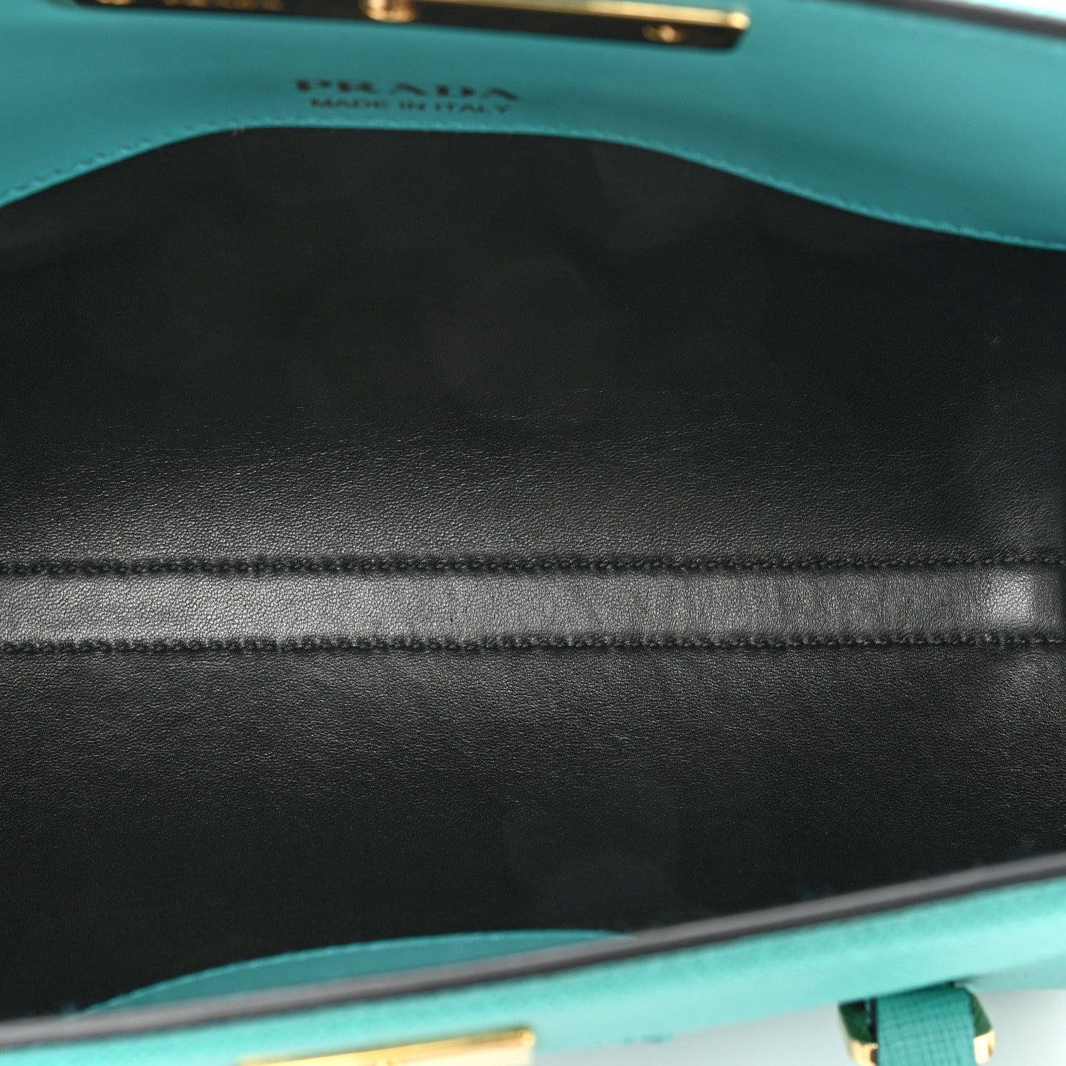 Prada Saffiano Mini Sybille Barrel Bag Blue 5 of 9