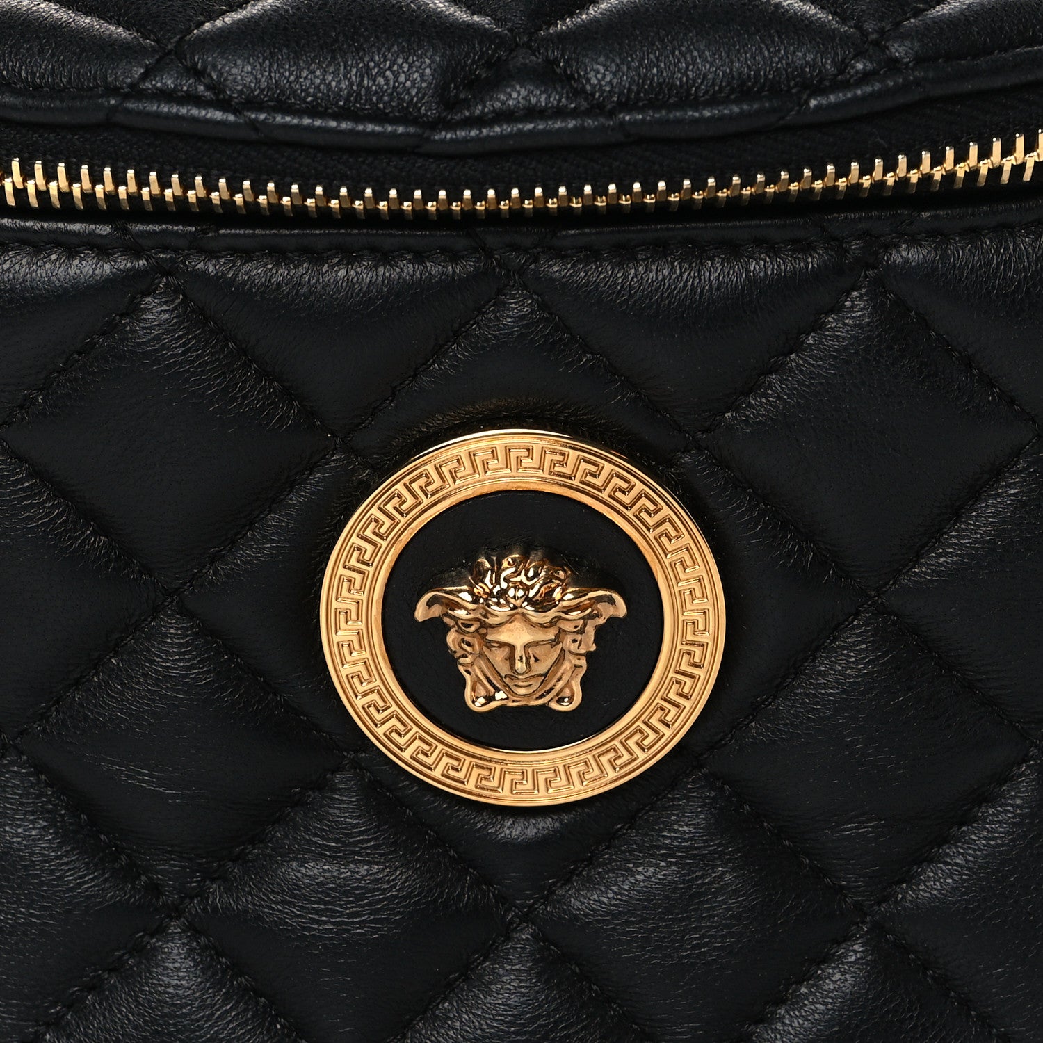 Versace Nappa Quilted Medusa Belt Bag Black 8 of 10