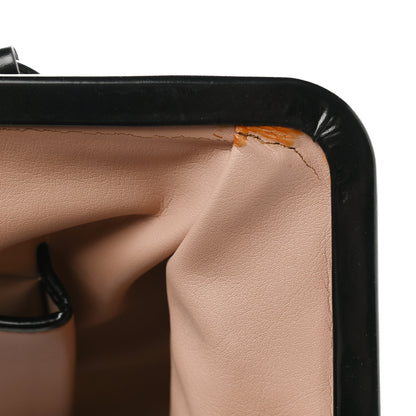 Prada Vernice Kisslock Satchel Black 11 of 12