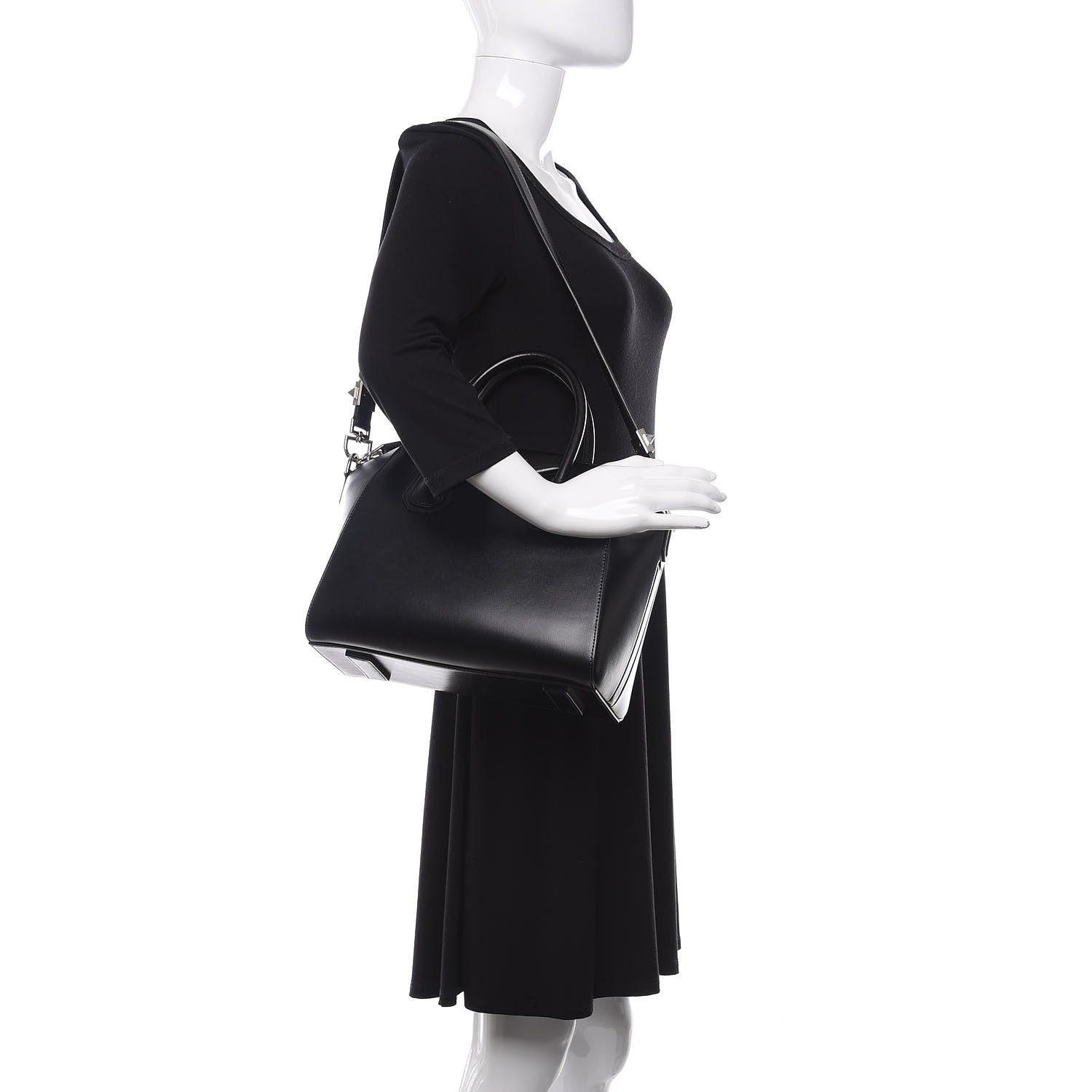 Givenchy Shiny Lord Calfskin Small Antigona Black 2 of 12