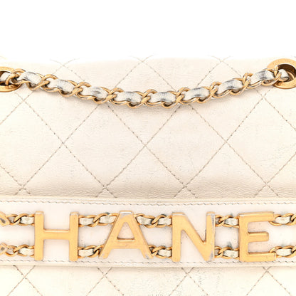 Chanel Calfskin Quilted Small Enchained Flap White 8 of 17