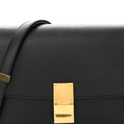 Celine Liege Calfskin Medium Classic Box Flap Bag Black 8 of 12