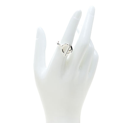 Hermes Sterling Silver GM Echappee Ring 54 6.75 2 of 4