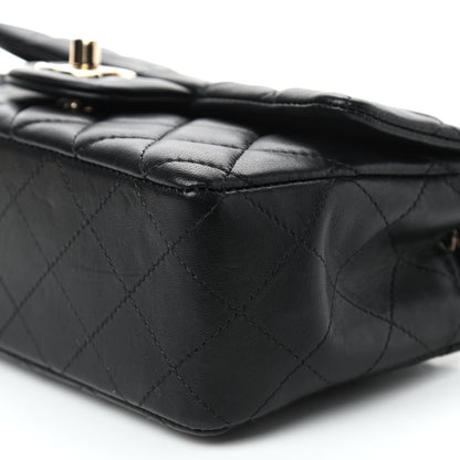 Chanel Lambskin Quilted Mini Rectangular Flap Black 8 of 9