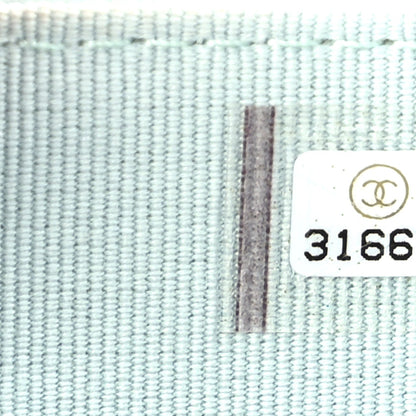 Chanel Lambskin Mini Maxi Pearls Wallet On Chain WOC Light Blue 6 of 9