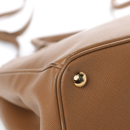 Prada Saffiano Medium Galleria Double Zip Tote Caramel 13 of 16