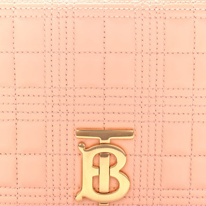 Burberry Lambskin Quilted Small Lola Bag Peach 6 of 8