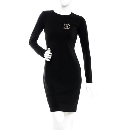 Chanel Lambskin Chain CC Brooch Black Gold 2 of 5