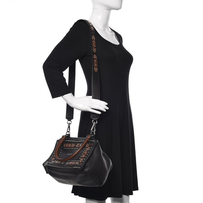 Givenchy Calfskin Small Studded Pandora Black Brown 2 of 8
