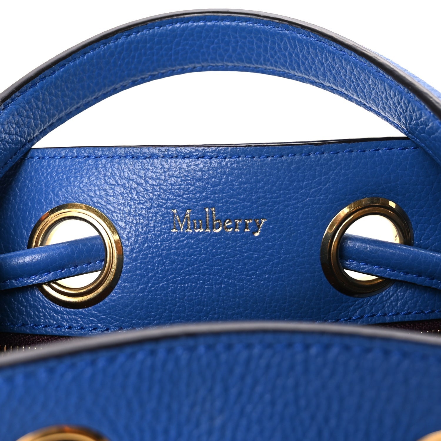 Mulberry Small Classic Grain Small Hampstead  Porcelain Blue 5 of 8