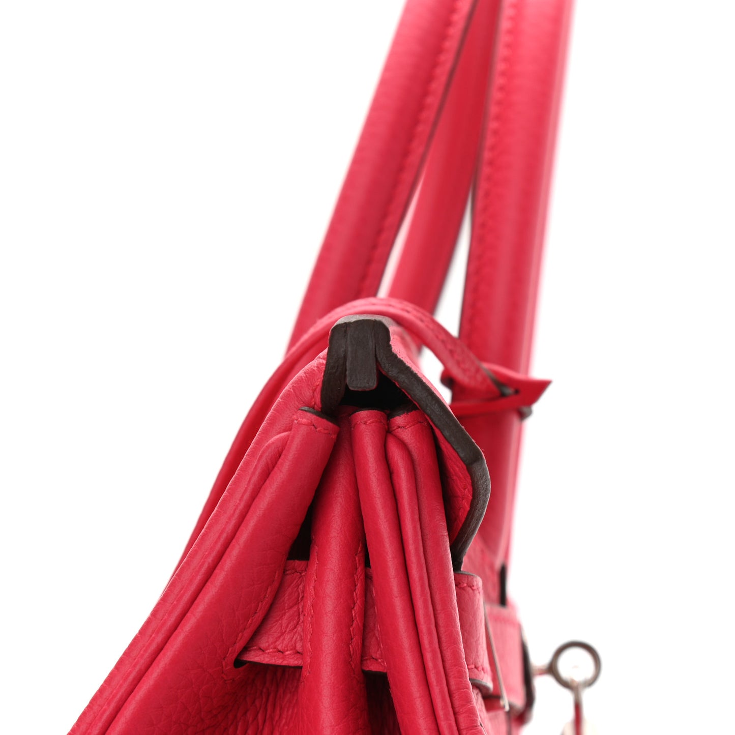 Taurillon Clemence Birkin 30 Rose Extreme