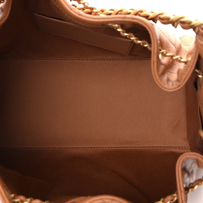 Chanel Caviar Quilted Small  25 Handbag Brown 4 of 9