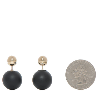 Christian Dior Mise En Dior Tribal Earrings Matte Black Gold 2 of 4