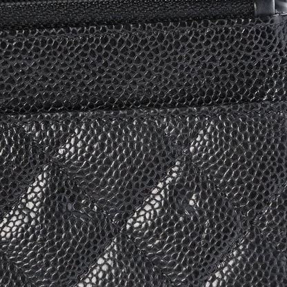 Chanel Caviar Quilted Boy Wallet On Chain WOC Black 9 of 11