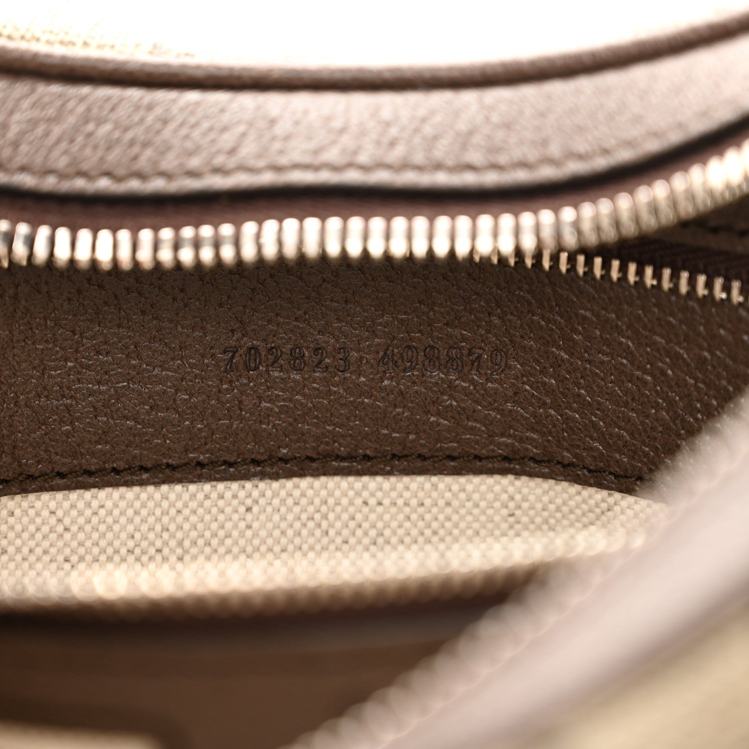 Gucci GG Supreme Monogram Textured Calfskin Web Large Attache Shoulder Bag Beige Ebony New Acero 6 of 7