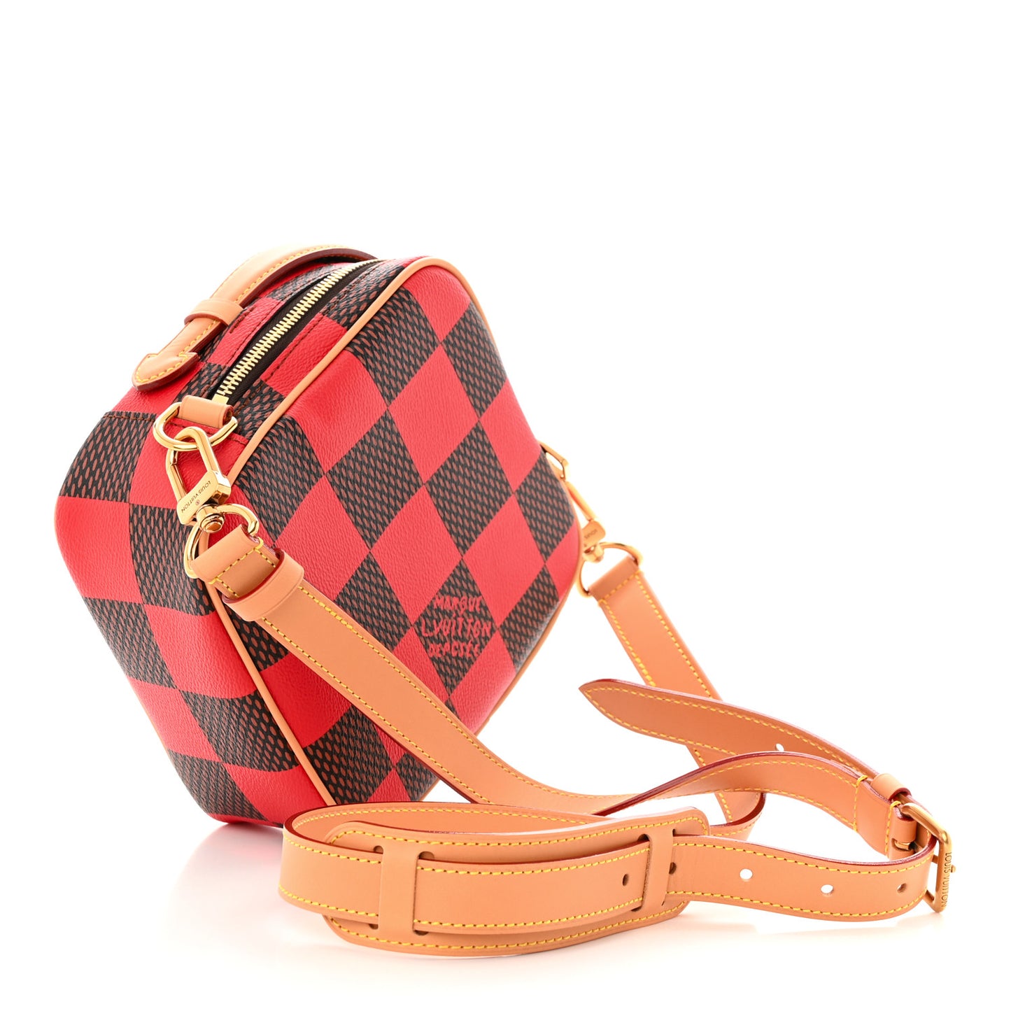 Damier Pop Chess Messenger Red