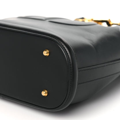 Christian Dior Calfskin CD Embossed Medium C'est Chain Bucket Bag Black 9 of 9