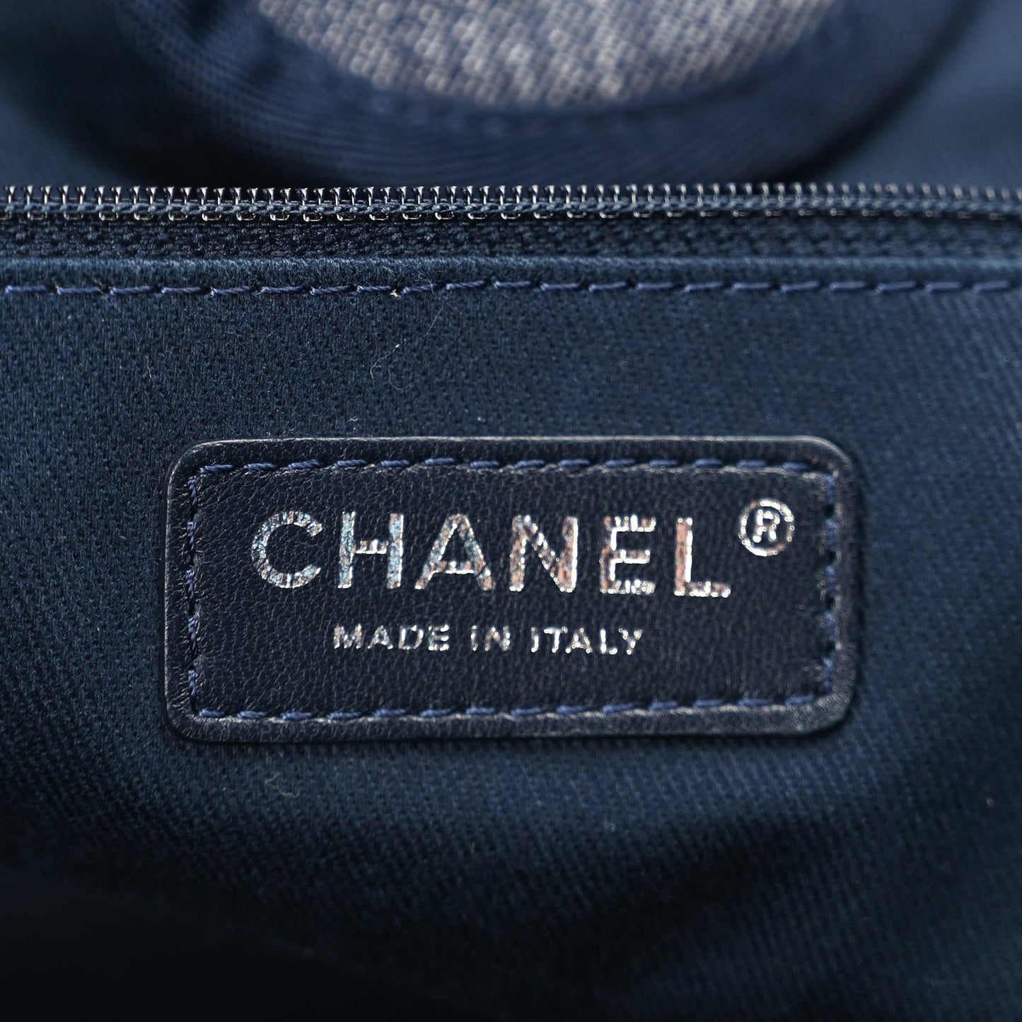 Denim Large Deauville Tote Dark Blue
