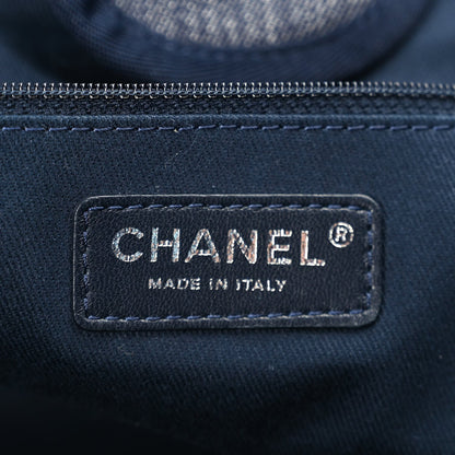 Chanel Denim Large Deauville Tote Dark Blue 5 of 8