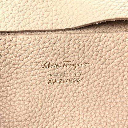 Salvatore Ferragamo Grained Calfskin Backpack Macadamia 6 of 9