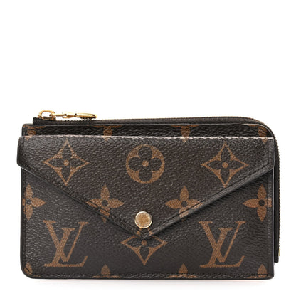 Louis Vuitton Monogram Recto Verso Card Holder Black 1 of 7