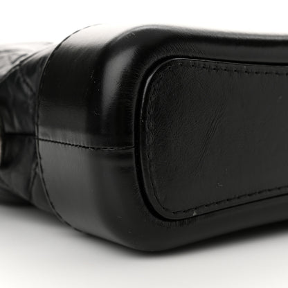 Chanel Aged Calfskin Quilted Small Gabrielle Hobo Black 9 of 12