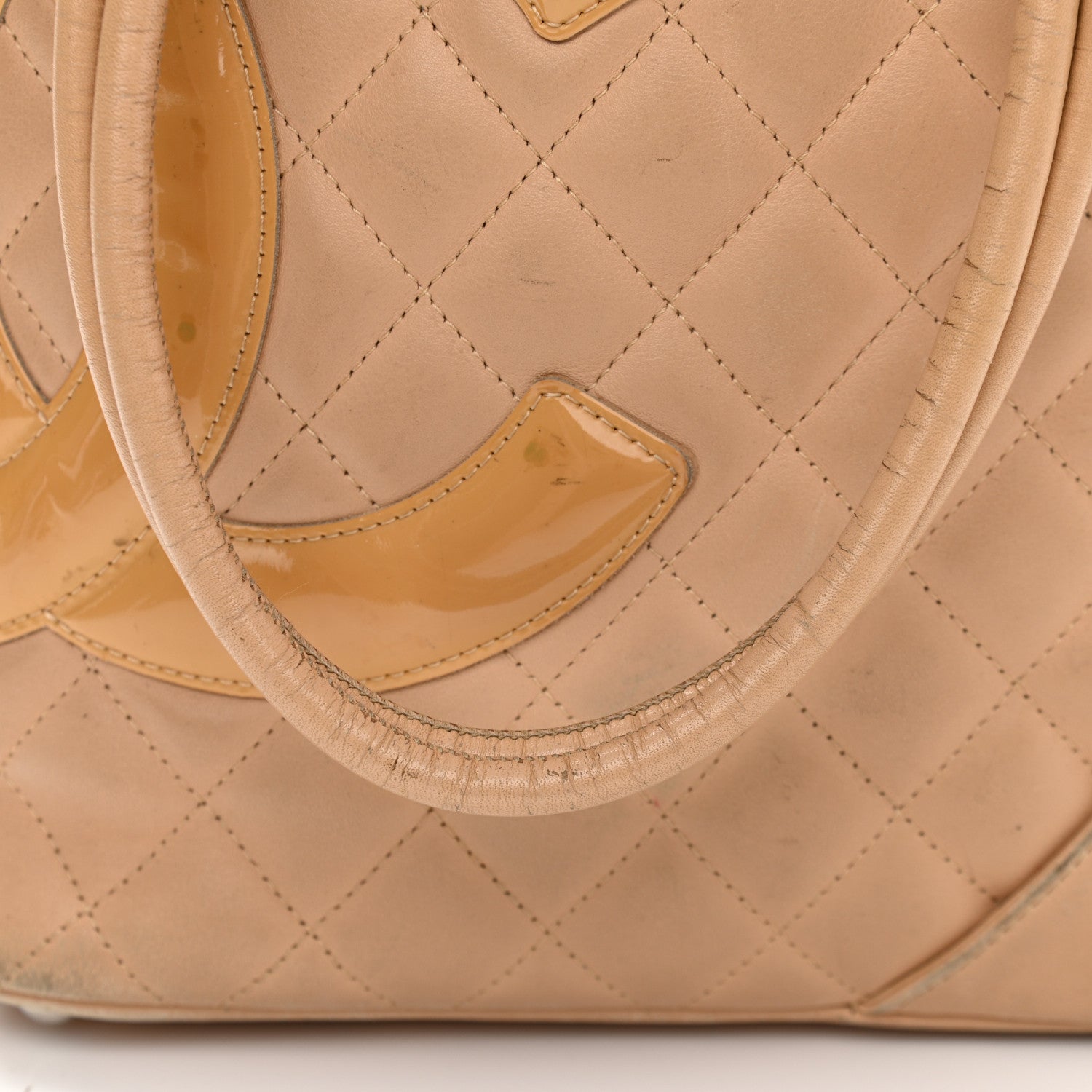 Chanel Calfskin Quilted Medium Cambon Tote Beige 17 of 19