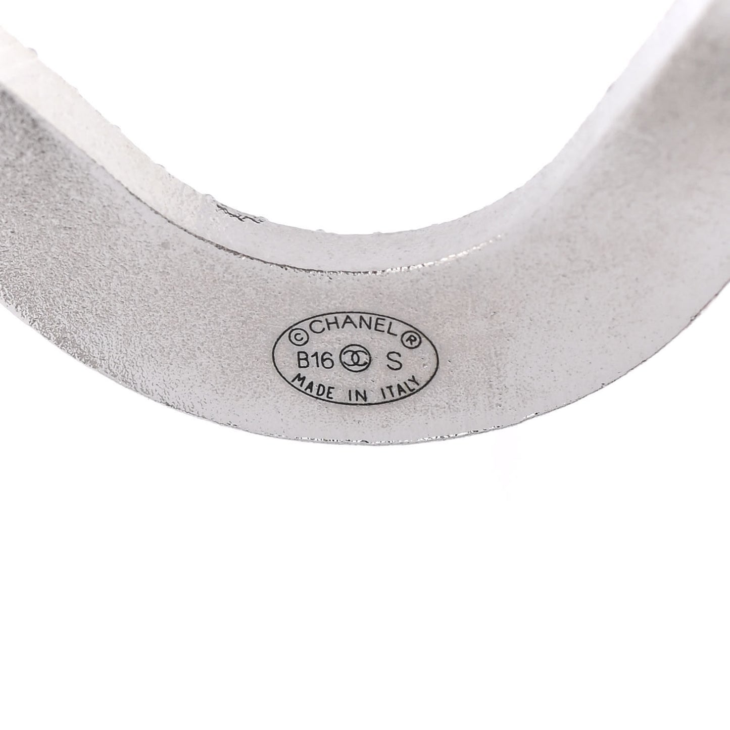 Crystal CC Cuff Silver