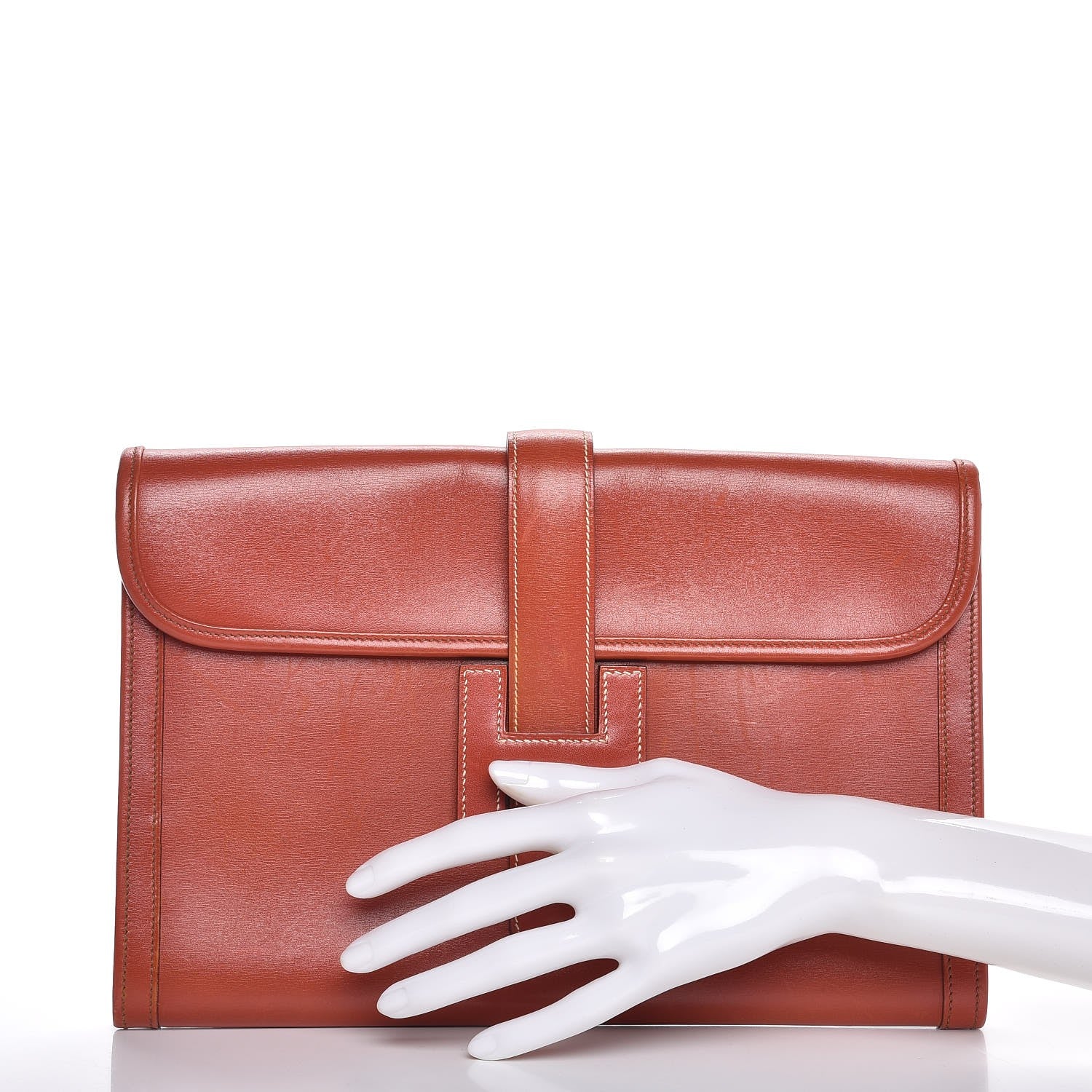 Hermes Box Jige PM Clutch Brique 2 of 11