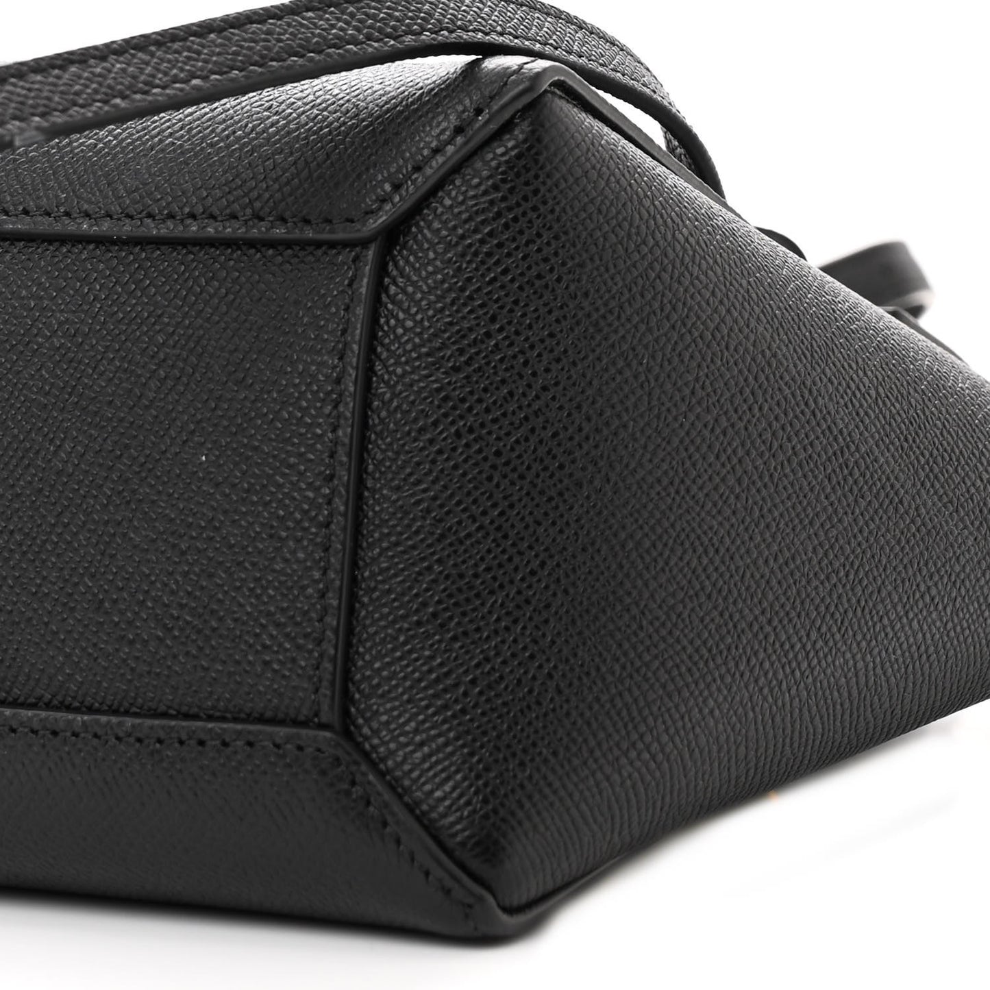 Grained Calfskin Nano Belt Bag Black