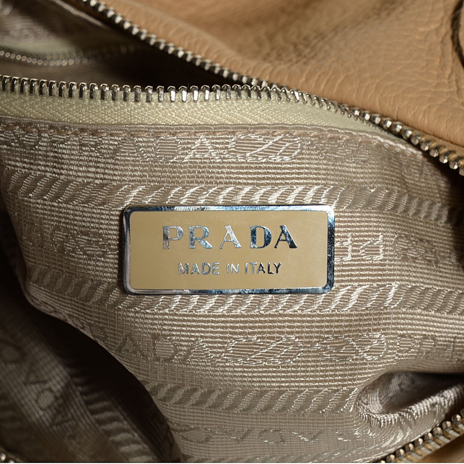 Prada Vitello Daino Shoulder Bag Sabbia 7 of 9