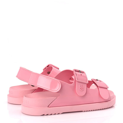 Gucci GUCCI Rubber Mini Double G Womens Isla Dad Sandals 40 Wild Rose 4 of 9