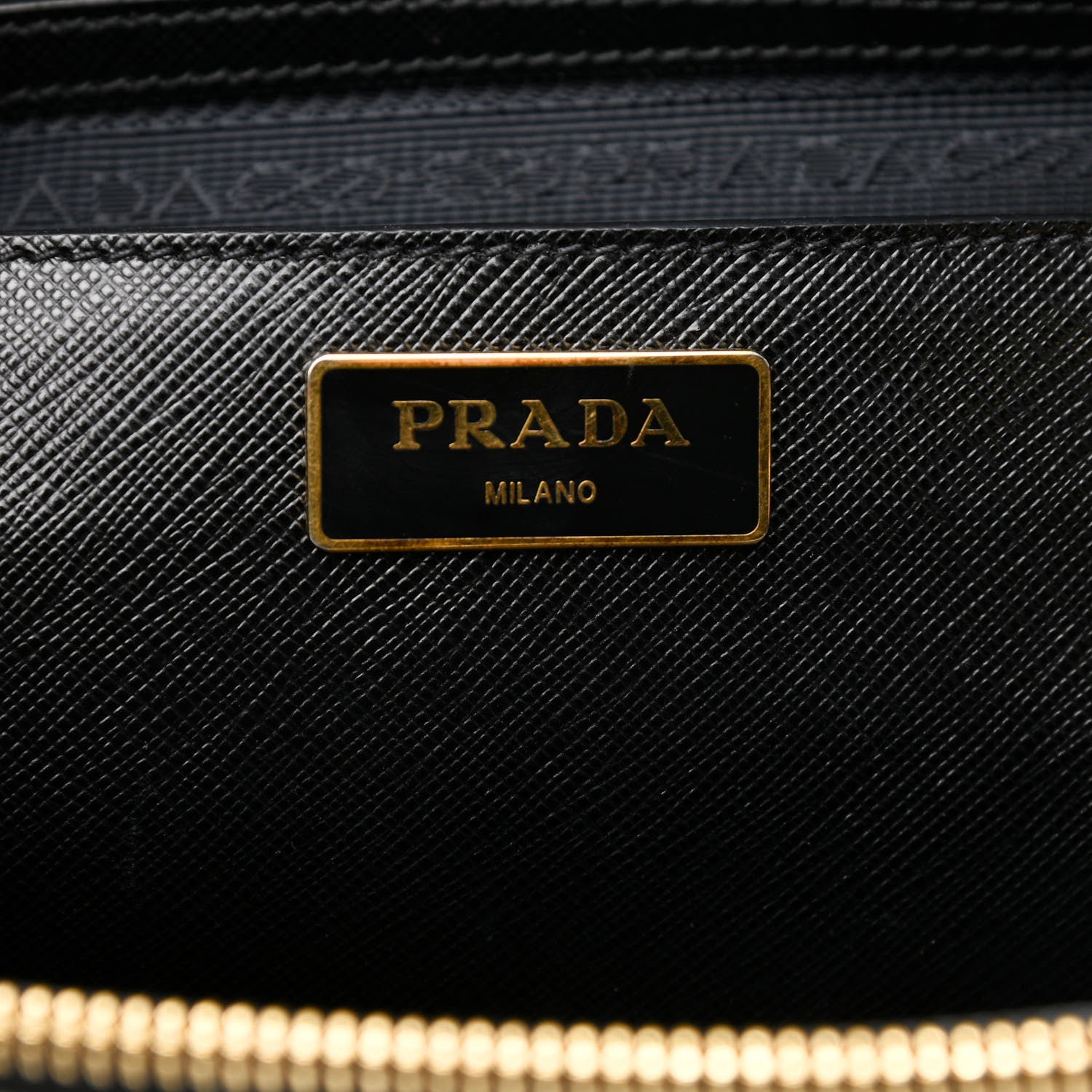Prada Saffiano Medium Galleria Double Zip Tote Black 6 of 9